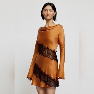 NWT- Significant Other Helaina Mini Dress in Caramel Sz 4